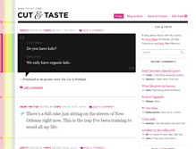 Tablet Screenshot of cutandtaste.com